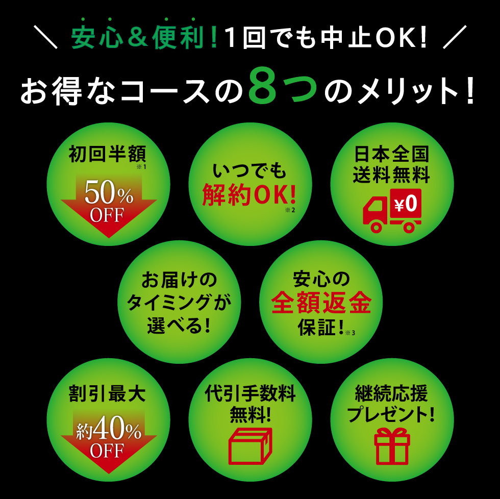 8つの特典