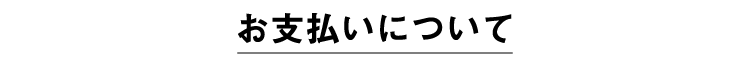 お支払いについて